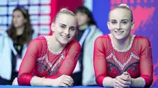 Le gemelle Alice e Asia D’Amato, grandi protagoniste agli Europei di ginnastica  - Foto Ferraro