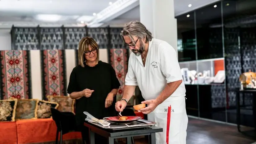 Léveillé in sala al Miramonti l'Altro - Foto tratta dalla pagina Facebook