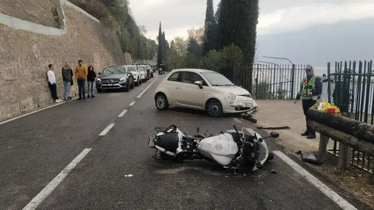 L'incidente a Toscolano Maderno - © www.giornaledibrescia.it