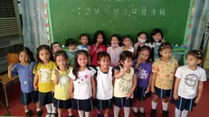 Un gruppo di bambini durante un'attivita della Onlus - Foto tratta da Facebook