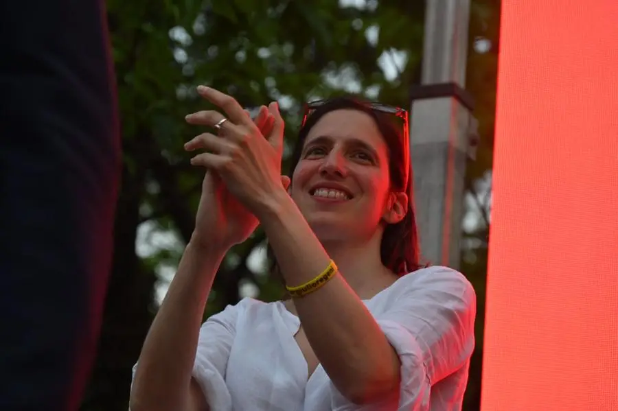 Elly Schlein a Brescia a sostegno della candidata sindaca del centrosinistra Laura Castelletti