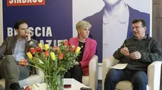 Da sinistra Alessandro Cantoni, Laura Castelletti, Marco Fenaroli