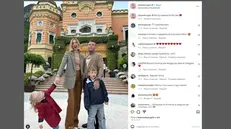 I Ferragnez a Villa Feltrinelli, il Grand Hotel di Gargnano in un post pubblicato su Instagram da Chiara Ferragni
