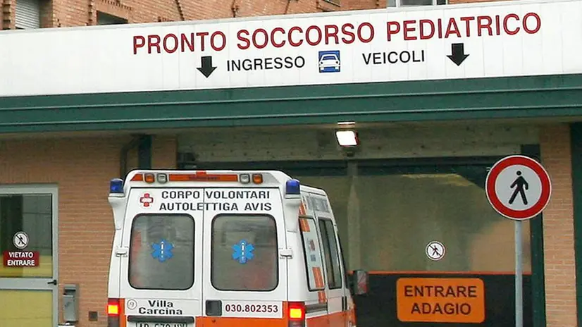 L’ingresso del Pronto soccorso pediatrico dell’Ospedale dei Bambini al Civile - © www.giornaledibrescia.it