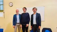 Da sinistra Alessandro Lucà, Samuele Nannoni e Luca Cremonini