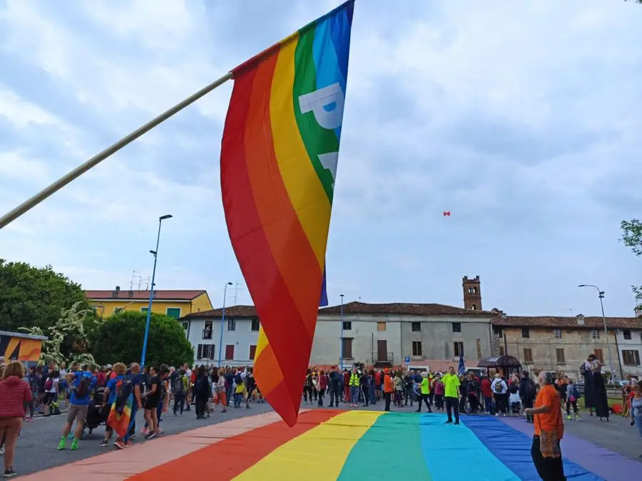 Marcia della Pace Bergamo-Brescia, la partenza dalla Mandolossa