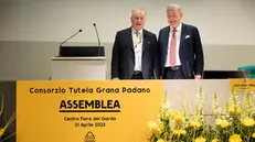 Renato Zaghini e Stefano Berni del Consorzio Grana Padano - © www.giornaledibrescia.it