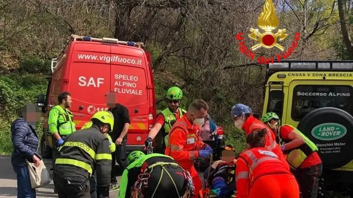 I soccorsi sul monte Maddalena - Foto Vigili del fuoco