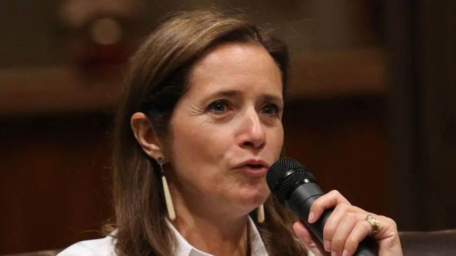 Camilla Baresani in occasione di un suo intervento al Teatro Grande - © www.giornaledibrescia.it