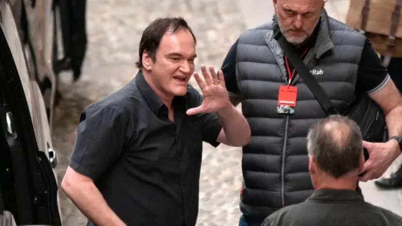 Quentin Tarantino arriva al Teatro Grande - Foto New Reporter Papetti © www.giornaledibrescia.it