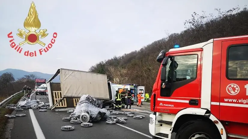 I mezzi incidentati sulla provinciale 510