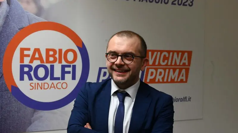 L'inaugurazione della sede elettorale di Fabio Rolfi