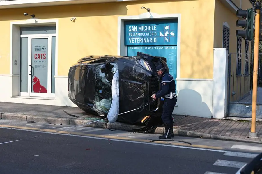 L'incidente in viale Venezia a Brescia