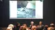 Alcuni momenti della presentazione delle mostre alla Triennale
