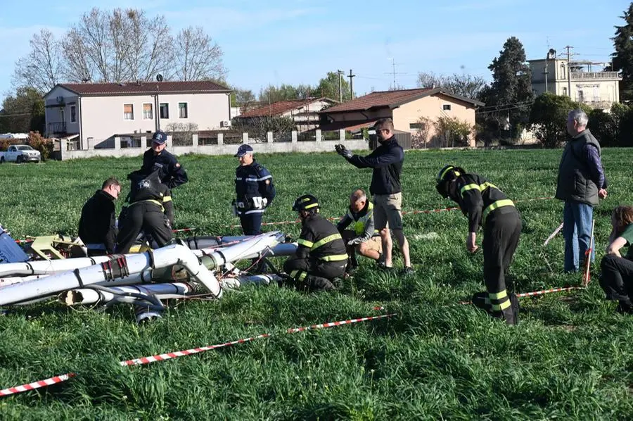 L'antenna a forma di esagono precipitata a Folzano