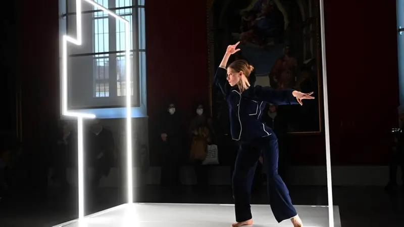 L'esibizione di danza in Pinacoteca