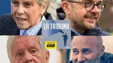 Loggia 2023, i quattro candidati sindaco a Brescia: Castelletti, Rolfi, Fierro e Lucà - © www.giornaledibrescia.it