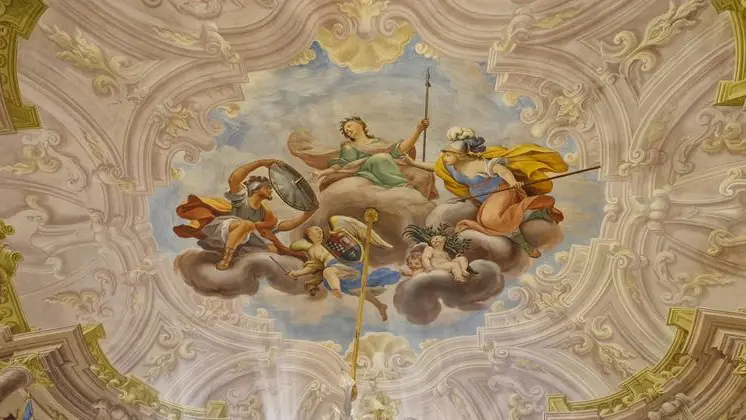 Un affresco a Villa Mazzola