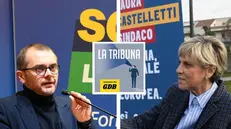 Fabio Rolfi e Laura Castelletti, candidati sindaco a Loggia 2023 - © www.giornaledibrescia.it