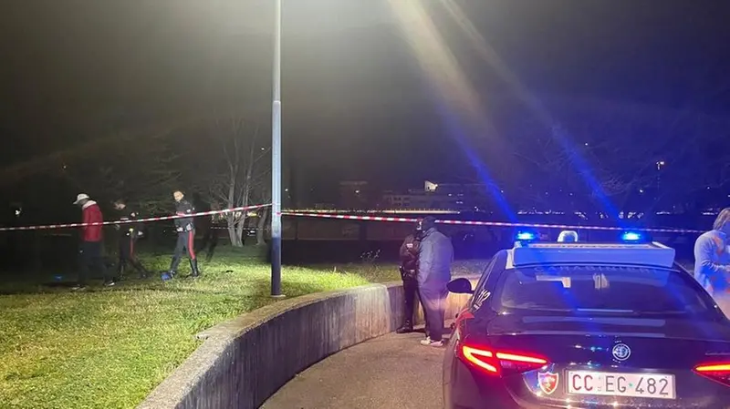 Il giardino in cui è avvenuto il pestaggio mortale - © www.giornaledibrescia.it