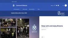 La nuova homepage del sito del Comune di Brescia