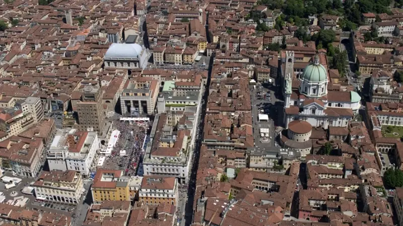 Una veduta dall'alto di Brescia - © www.giornaledibrescia.it