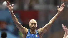 Marcell Jacobs ha vinto l’oro mondiale un anno fa a Belgrado - © www.giornaledibrescia.it