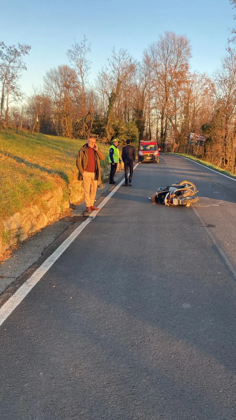 Incidente mortale per un motociclista a Capriano Del Colle
