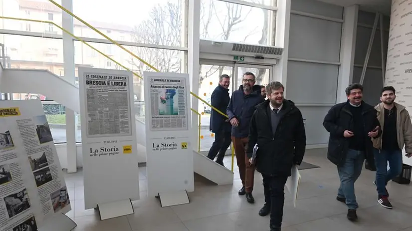 Pierfrancesco Majorino in visita alla redazione del GdB