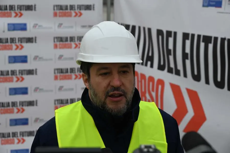Il ministro Salvini al cantiere Tav di Lonato