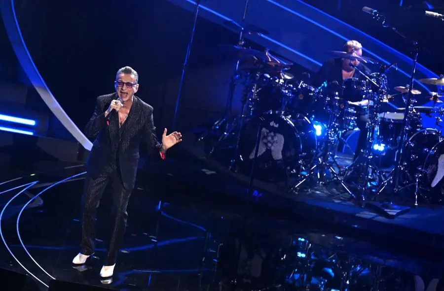 I Depeche Mode sul palco dell'Ariston