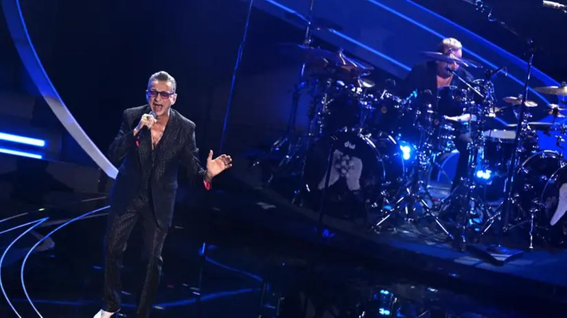 I Depeche Mode sul palco dell'Ariston
