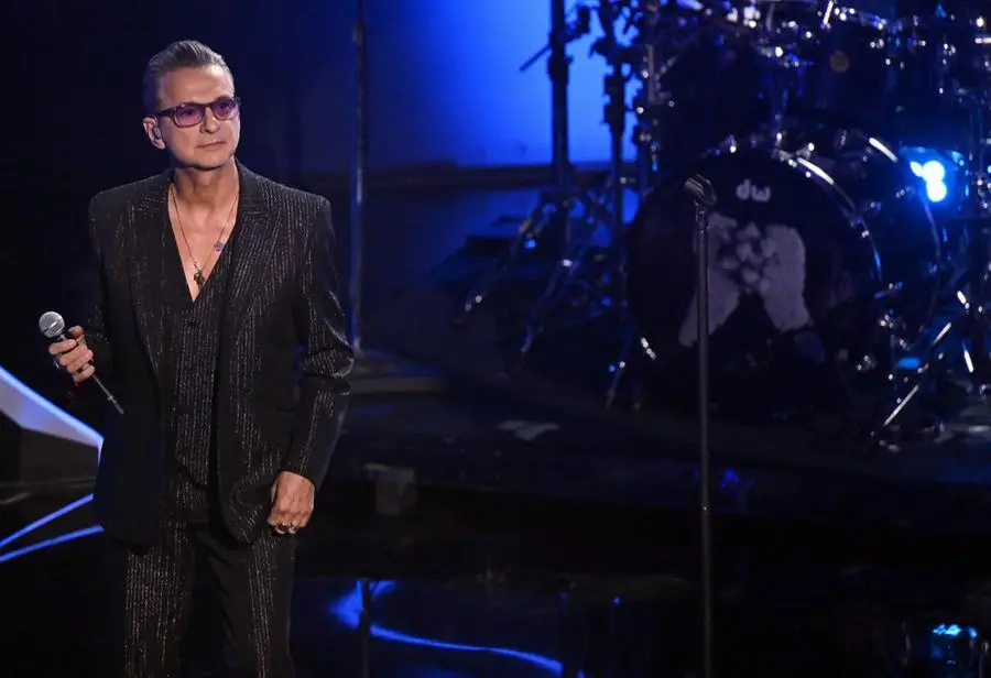 I Depeche Mode sul palco dell'Ariston