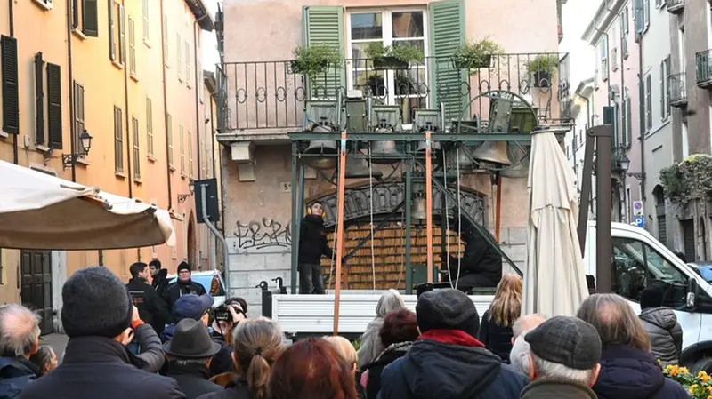 I campanari bergamaschi in centro storico a Brescia