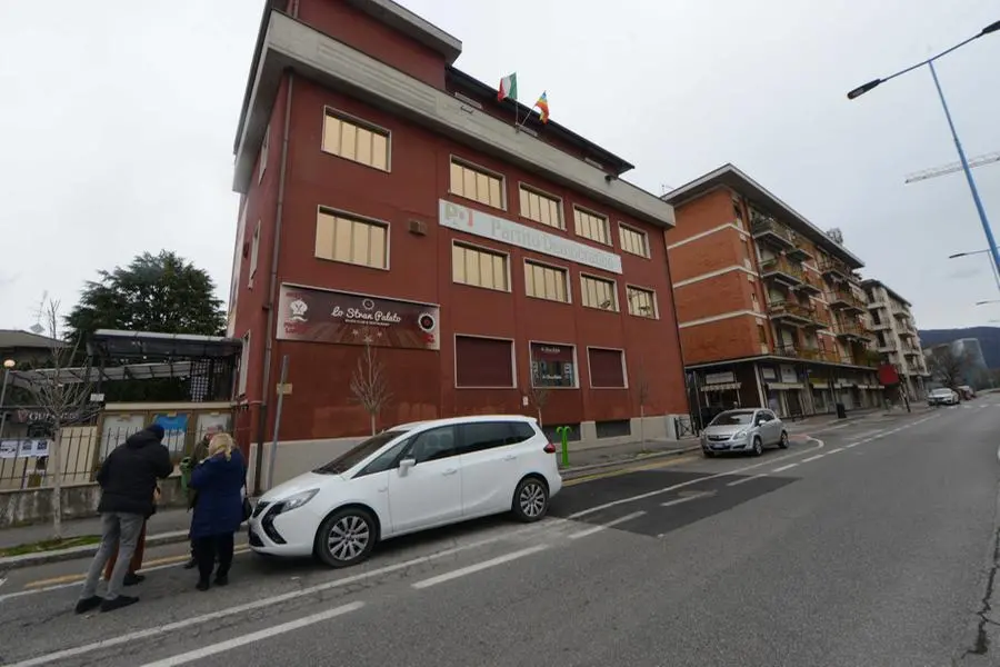 La sede del Pd cittadino in via Risorgimento dove si è votato per le primarie