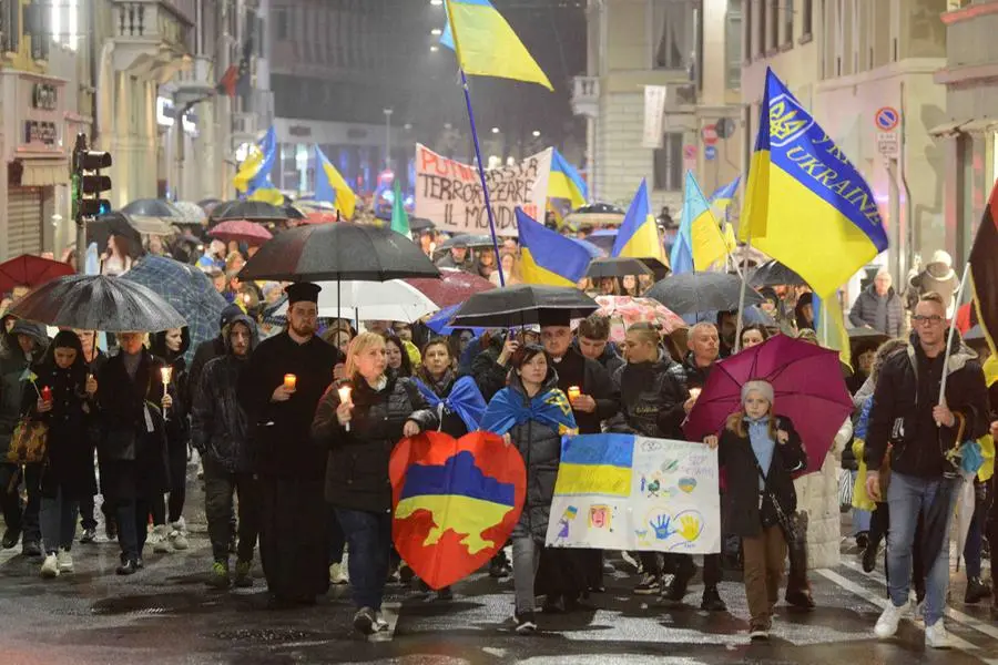 A Brescia il corteo contro la guerra in Ucraina