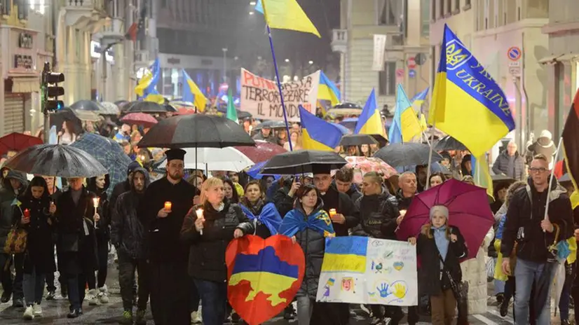 A Brescia il corteo contro la guerra in Ucraina