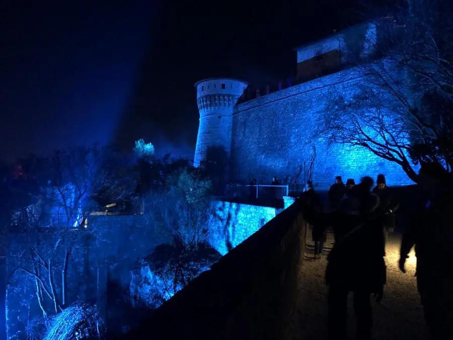 I giochi di luce in Castello per la Festa delle Luci