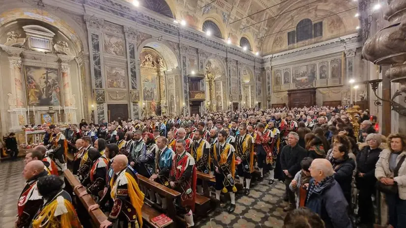A Bagolino la messa solenne in San Giorgio: il Carnevale può iniziare