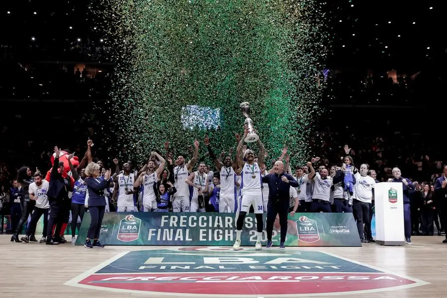 La Germani festeggia la vittoria della Coppa Italia