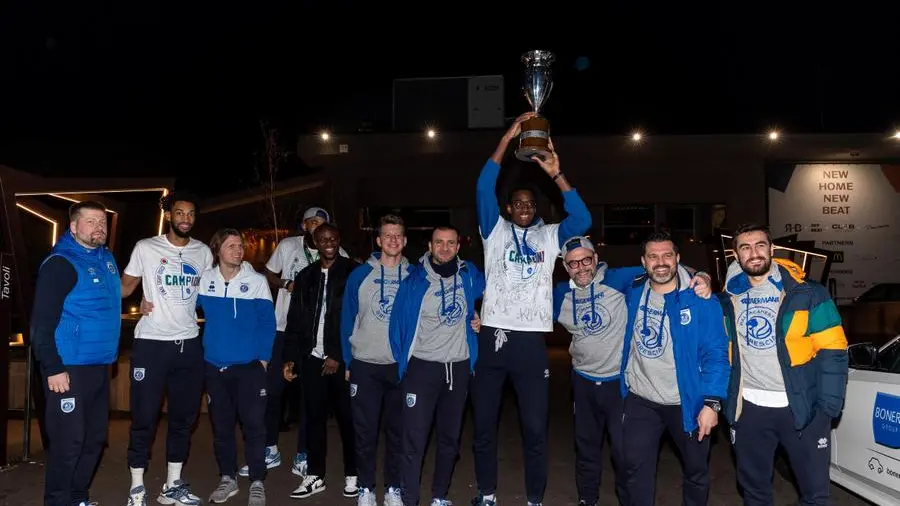 La Germani festeggia la vittoria della Coppa Italia