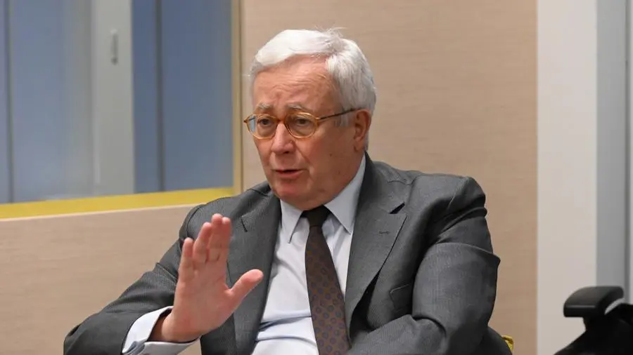 Giulio Tremonti in visita al Giornale di Brescia