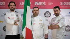 Andrea Guaglianone, Bruno Andreoletti e Matteo Manuini alla Bakery World Cup da Facebook