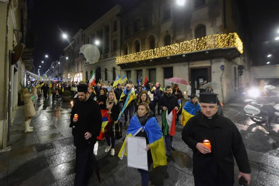 A Brescia il corteo contro la guerra in Ucraina