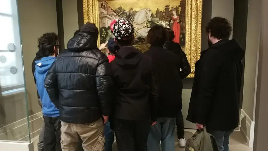 I ragazzi in Pinacoteca - © www.giornaledibrescia.it