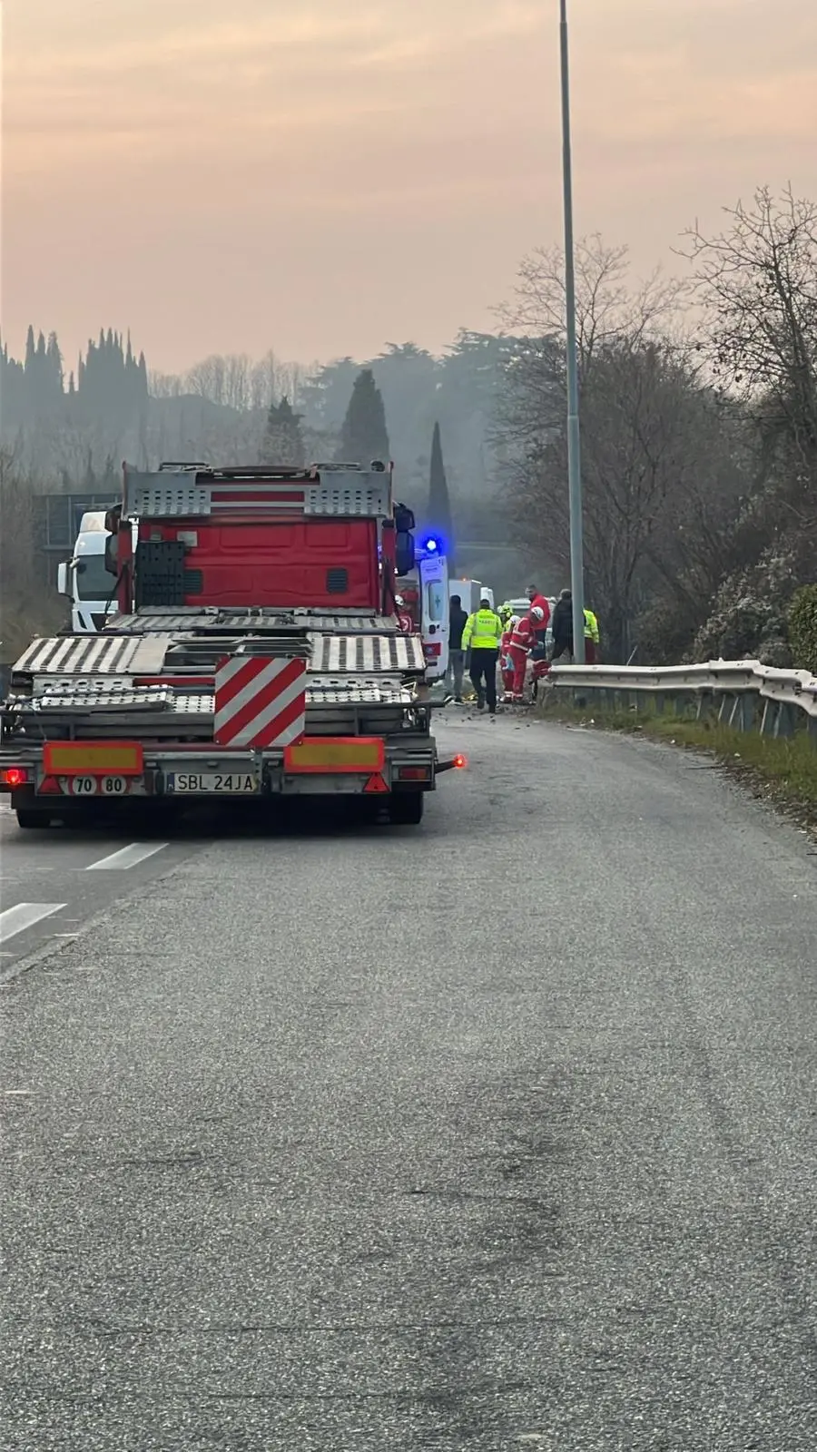 L'incidente mortale sulla Sp 11 a Desenzano