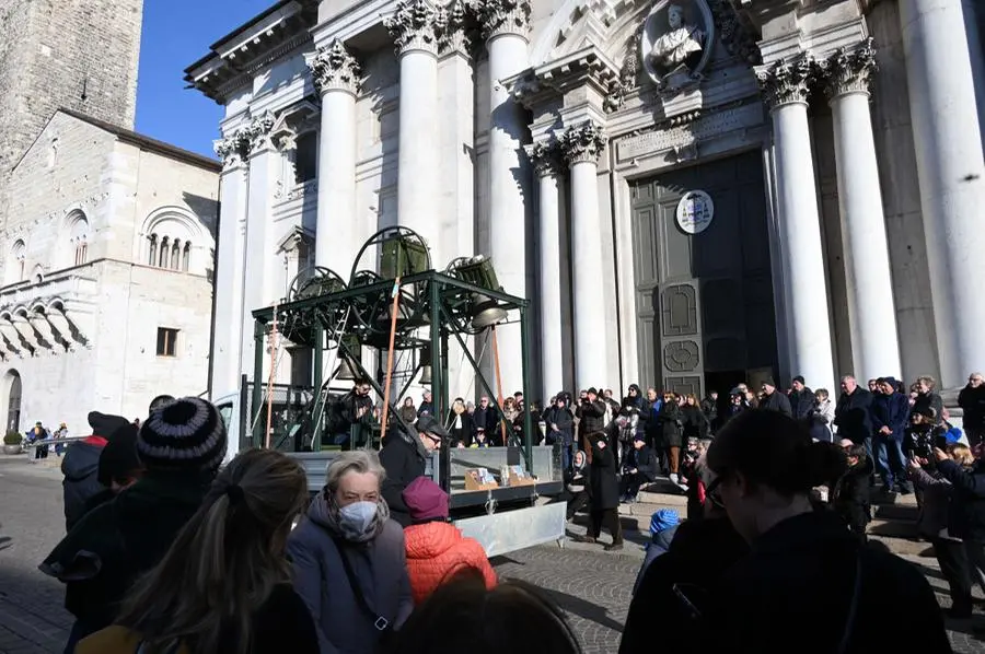 I campanari bergamaschi in centro storico a Brescia