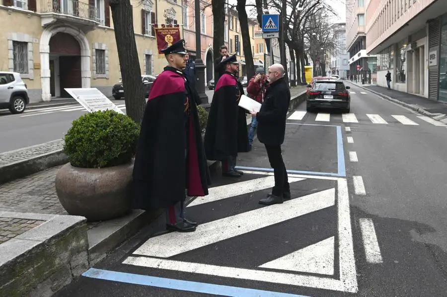 La cerimonia in memoria del poliziotto Domenico Prosperi