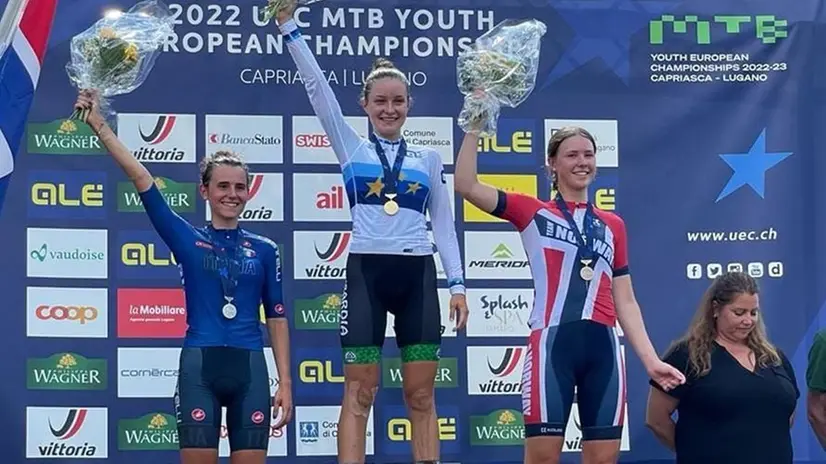 Campionessa europea: la bresciana Arianna Bianchi sul podio - Foto Rodella © riproduzione riservata