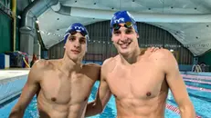 I fratelli Michele e Matteo Lamberti, nuotatori - Foto presa da Instagram